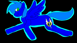 Size: 2268x1276 | Tagged: safe, artist:rainbow-cat97, pony, black background, male, ponified, simple background, solo, sonic the hedgehog, sonic the hedgehog (series)