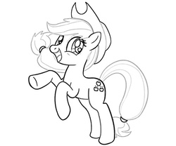 Size: 800x667 | Tagged: safe, applejack, g4, official, coloring page, female, lineart, solo