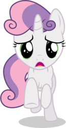 Size: 2842x5470 | Tagged: safe, artist:caliazian, sweetie belle, g4, one bad apple, female, looking at you, open mouth, running, simple background, solo, transparent background, vector