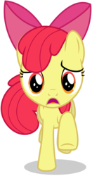 Size: 3000x5738 | Tagged: safe, artist:caliazian, apple bloom, g4, one bad apple, female, open mouth, simple background, solo, transparent background, vector