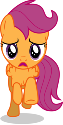 Size: 2946x5793 | Tagged: safe, artist:caliazian, scootaloo, g4, one bad apple, female, open mouth, simple background, solo, transparent background, vector