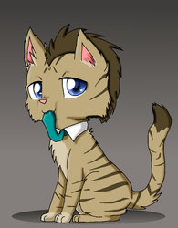 Size: 800x1024 | Tagged: safe, artist:diamond--rose, doctor whooves, time turner, cat, g4, catified, male, solo, species swap