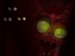 Size: 1200x900 | Tagged: safe, artist:diamond--rose, fox, eye, eyes, five nights at freddy's, foxy, ponified, solo