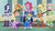 Size: 820x456 | Tagged: safe, artist:angeltorchic, edit, screencap, applejack, fluttershy, pinkie pie, rainbow dash, rarity, sunset shimmer, twilight sparkle, equestria girls, g4, discovery family logo, mane six, the rainbooms, twilight sparkle (alicorn)