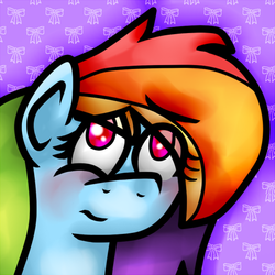 Size: 500x500 | Tagged: safe, artist:hurricanestarpegasus, rainbow dash, g4, :s, female, solo, wavy mouth