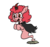 Size: 640x600 | Tagged: safe, artist:ficficponyfic, color edit, edit, oc, oc only, oc:pipadeaxkor, demon, demon pony, pony, colt quest, book, cape, clothes, color, colored, cute, evil, excited, fangs, female, fire, firebug, horn, illusion, mare, solo