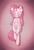 Size: 2200x3200 | Tagged: safe, artist:hawthornss, pinkie pie, earth pony, semi-anthro, g4, beanbrows, chest fluff, crying, ear fluff, eyebrows, eyes closed, female, high res, pinkamena diane pie, simple background, solo, sparkles