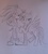 Size: 1516x1677 | Tagged: safe, artist:diamond--rose, rainbow dash, g4, crossover, male, sketch, sonic the hedgehog, sonic the hedgehog (series), traditional art