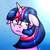 Size: 1000x1000 | Tagged: safe, artist:hurricanestarpegasus, twilight sparkle, g4, female, floppy ears, morning, sad, solo