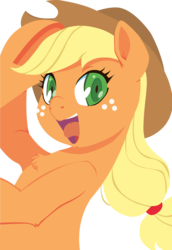 Size: 2753x4000 | Tagged: safe, artist:buttercupsaiyan, applejack, g4, female, hat, simple background, solo, transparent background