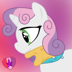 Size: 1234x1231 | Tagged: safe, artist:steam-loco, sweetie belle, g4, clothes, crochet, cutie mark, female, inkscape, scarf, solo, the cmc's cutie marks, vector