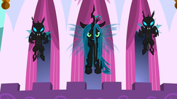 Size: 1280x720 | Tagged: safe, screencap, queen chrysalis, changeling, changeling queen, a canterlot wedding, g4, female