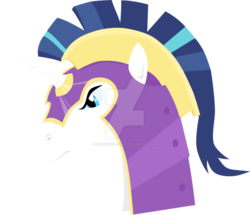 Size: 1024x882 | Tagged: safe, artist:obscuredragone, shining armor, g4, colored, helmet, male, simple background, solo, transparent background, vector, watermark