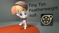 Size: 3413x1920 | Tagged: safe, artist:fillerartist, featherweight, a hearth's warming tail, g4, 3d, male, other model used, solo, source filmmaker, stage.bsp, tiny tim