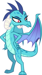 Size: 2184x3864 | Tagged: safe, artist:outlawquadrant, princess ember, dragon, g4, gauntlet of fire, dragoness, female, high res, raised eyebrow, simple background, solo, transparent background, vector