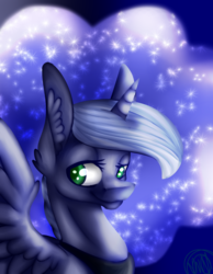 Size: 1328x1713 | Tagged: safe, artist:immagoddampony, princess luna, g4, female, solo