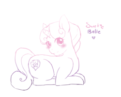 Size: 3517x2813 | Tagged: safe, artist:iipotatosenpaiii, sweetie belle, g4, cutie mark, female, high res, solo, the cmc's cutie marks