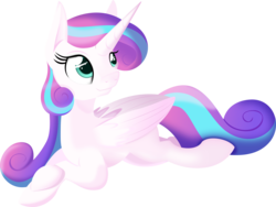 Size: 3984x3000 | Tagged: safe, artist:theshadowstone, princess flurry heart, g4, female, high res, older, prone, simple background, solo, transparent background