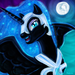 Size: 2000x2000 | Tagged: safe, artist:telimbo, nightmare moon, g4, female, high res, solo