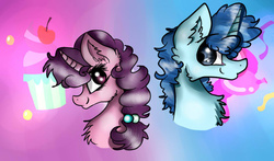 Size: 1024x603 | Tagged: safe, artist:mlploverdash, party favor, sugar belle, g4, female, male, ship:partybelle, shipping, straight