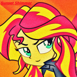 Size: 1100x1100 | Tagged: safe, artist:quanxaro, sunset shimmer, equestria girls, g4, female, solo
