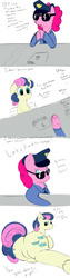 Size: 1500x6000 | Tagged: safe, artist:chapaevv, bon bon, pinkie pie, sweetie drops, g4, butt, comic, plot, police