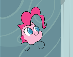 Size: 564x443 | Tagged: safe, artist:valcron, edit, pinkie pie, g4, cloud, cropped, cute, faic, female, pinkie being pinkie, pinkie physics, smiling, solo
