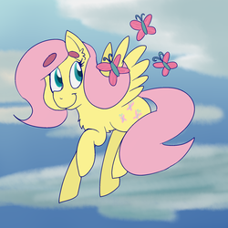 Size: 1024x1024 | Tagged: safe, artist:spurrinkles, fluttershy, pony, g4, female, solo