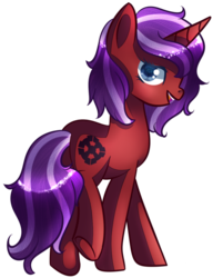 Size: 800x1043 | Tagged: safe, artist:vividox3, oc, oc only, oc:scarlett fidelity, pony, unicorn, female, looking back, mare, solo, walking