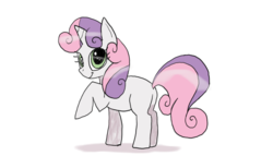 Size: 1322x813 | Tagged: safe, artist:bloomzilla, sweetie belle, g4, butt, female, plot, simple background, sketch, solo, white background