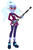 Size: 403x609 | Tagged: safe, artist:haleyc4629, sugarcoat, equestria girls, g4, my little pony equestria girls: friendship games, bassoon, clothes, crystal prep academy uniform, female, musical instrument, school uniform, simple background, solo, white background