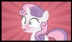 Size: 1062x619 | Tagged: safe, artist:lunaticdawn, edit, screencap, sweetie belle, g4, blushing, comic, cropped, female, nervous, out of context, solo
