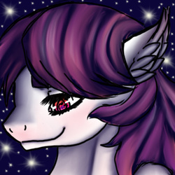 Size: 400x400 | Tagged: safe, artist:brainiac, oc, oc only, oc:hunters moon, pegasus, pony, female, icon