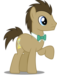 Size: 3813x5000 | Tagged: safe, artist:dashiesparkle, doctor whooves, time turner, pony, g4, .svg available, male, simple background, solo, stallion, transparent background, vector