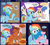 Size: 479x431 | Tagged: safe, artist:sorcerushorserus, edit, brolly, firefly, fluttershy, gilda, rainbow dash, whitewash, griffon, pegasus, pony, comic:dash academy, g1, g4, female, g1 to g4, generation leap, loss (meme), lowres, male, mare, meme, stallion