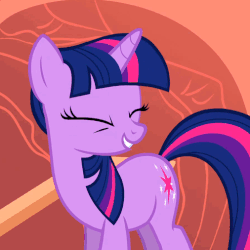 Size: 506x506 | Tagged: safe, screencap, twilight sparkle, pony, unicorn, g4, owl's well that ends well, animated, cute, eyes closed, female, laughing, solo, unicorn twilight