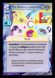 Size: 358x500 | Tagged: safe, enterplay, applejack, fluttershy, pinkie pie, rainbow dash, rarity, spike, twilight sparkle, g4, marks in time, my little pony collectible card game, ccg, mane six, merchandise, the muppets
