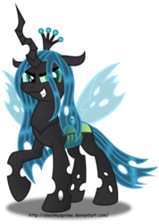 Size: 1000x1402 | Tagged: safe, artist:aleximusprime, queen chrysalis, changeling, changeling queen, g4, crown, female, jewelry, regalia, simple background, solo, transparent background