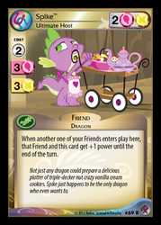 Size: 358x500 | Tagged: safe, enterplay, spike, dragon quest, g4, marks in time, my little pony collectible card game, ccg, merchandise