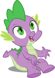 Size: 3542x5000 | Tagged: safe, artist:dashiesparkle, spike, dragon, g4, power ponies (episode), .svg available, male, open mouth, simple background, sitting, solo, transparent background, vector