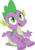 Size: 3542x5000 | Tagged: safe, artist:dashiesparkle, spike, dragon, g4, my little pony: friendship is magic, power ponies (episode), .svg available, male, open mouth, simple background, sitting, solo, transparent background, vector