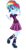 Size: 1800x3500 | Tagged: safe, artist:mixiepie, rainbow dash, equestria girls, g4, my little pony equestria girls: friendship games, alternate universe, bracelet, clothes, clothes swap, crystal prep academy, crystal prep academy uniform, crystal prep shadowbolts, female, pleated skirt, raised leg, school uniform, shadowbolt dash, simple background, skirt, solo, transparent background, wink