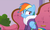 Size: 891x543 | Tagged: safe, screencap, rainbow dash, applejack's "day" off, g4, bathrobe, clothes, discovery family logo, robe