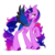 Size: 1280x1280 | Tagged: safe, artist:pvrii, oc, oc only, oc:mystic dusk, alicorn, pony, simple background, solo, transparent background, watermark