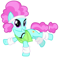 Size: 3600x3500 | Tagged: safe, artist:cheezedoodle96, flashdancer, pony, g4, the saddle row review, .svg available, black underwear, bra, bra on pony, clothes, dancing, female, headband, high res, inkscape, leg warmers, looking at you, mare, see-through, simple background, solo, svg, transparent background, underwear, vector