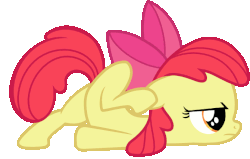 Size: 670x427 | Tagged: safe, artist:crunchnugget, apple bloom, earth pony, pony, g4, adorabloom, animated, blinking, bored, cute, female, filly, foal, gif, scootie belle, simple background, solo, transparent background