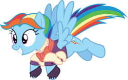 Size: 5000x3142 | Tagged: safe, artist:dashiesparkle, artist:hawk9mm, rainbow dash, snowdash, a hearth's warming tail, g4, .svg available, bowtie, clothes, female, high res, ponyscape, rainbow dash always dresses in style, shirt, simple background, solo, transparent background, vector, waistcoat