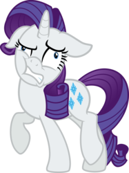 Size: 3915x5236 | Tagged: safe, artist:osipush, rarity, pony, unicorn, applejack's "day" off, g4, absurd resolution, faic, female, floppy ears, mare, raised hoof, simple background, solo, transparent background, vector