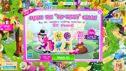 Size: 1280x720 | Tagged: safe, gameloft, fili-second, pinkie pie, g4, advertisement, clothes, costs real money, dress, greedloft, power ponies, vip, why gameloft why