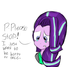 Size: 1119x989 | Tagged: safe, artist:mildockart, starlight glimmer, equestria girls, g4, crying, derail in the comments, dialogue, equestria girls-ified, female, sad, simple background, solo, white background